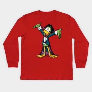 Count Duckula Kids Long Sleeve T-Shirt